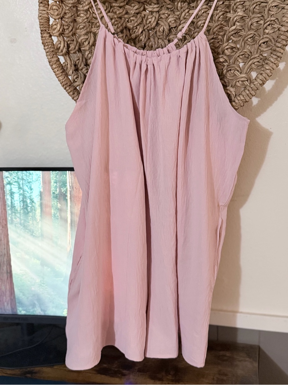 Cherish Blush Pink Spaghetti Strap Romper
